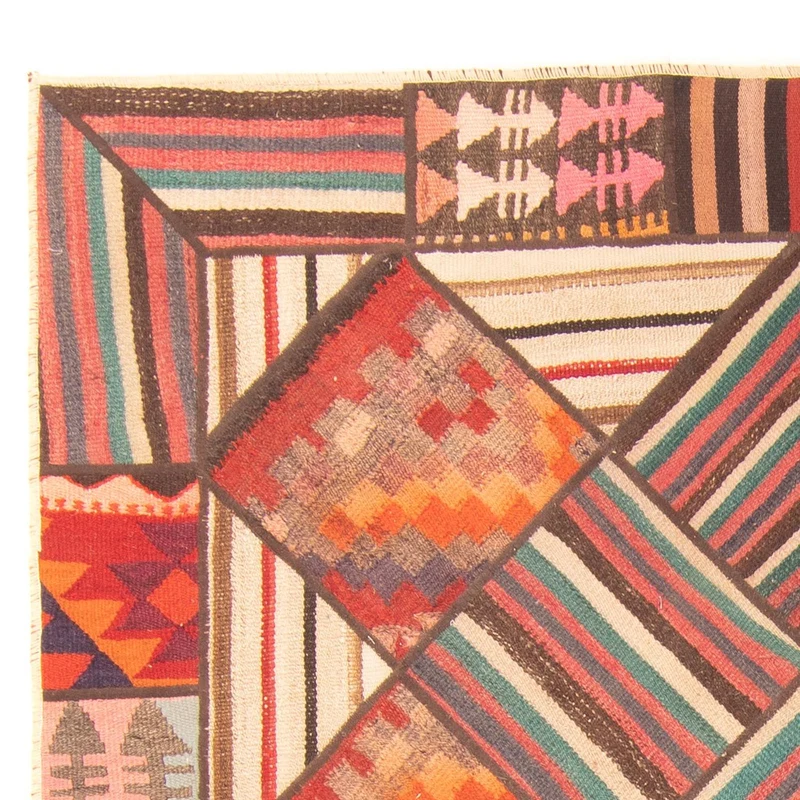 Patchwork Teppich 150 x 200 cm - mehrfarbig