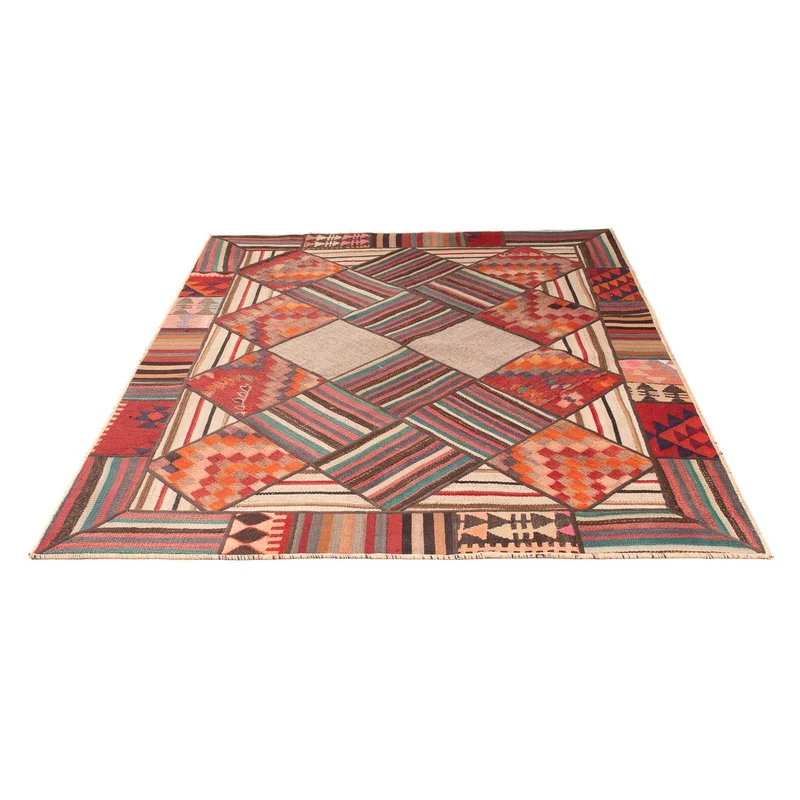 Patchwork Teppich 150 x 200 cm - mehrfarbig