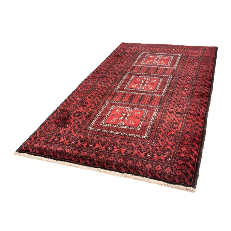 Belutsch Teppich 121 x 217 cm - rot