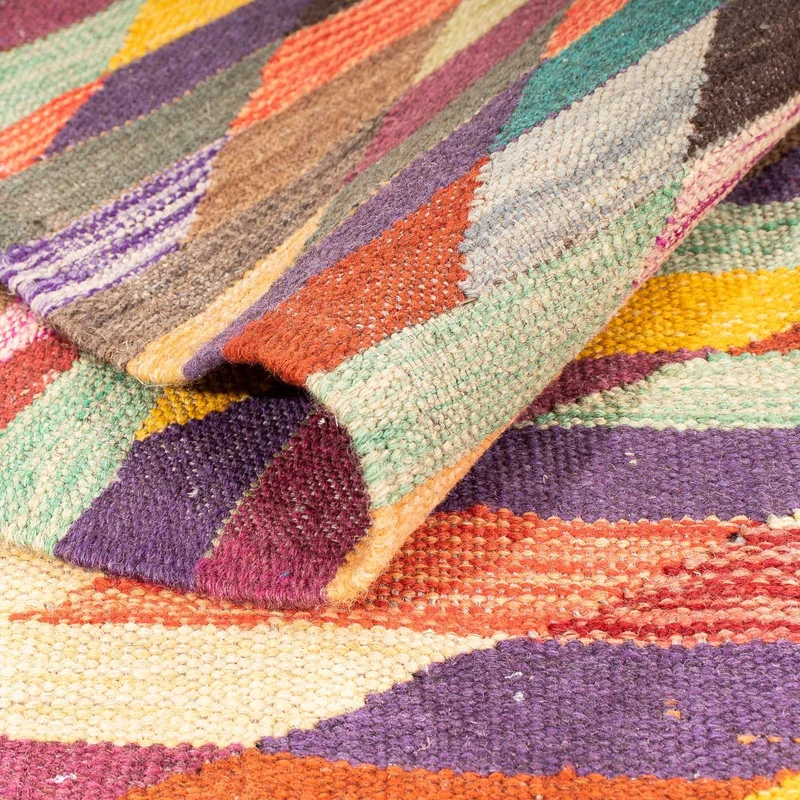 Kelim Teppich - Trendy 166 x 215 cm - mehrfarbig