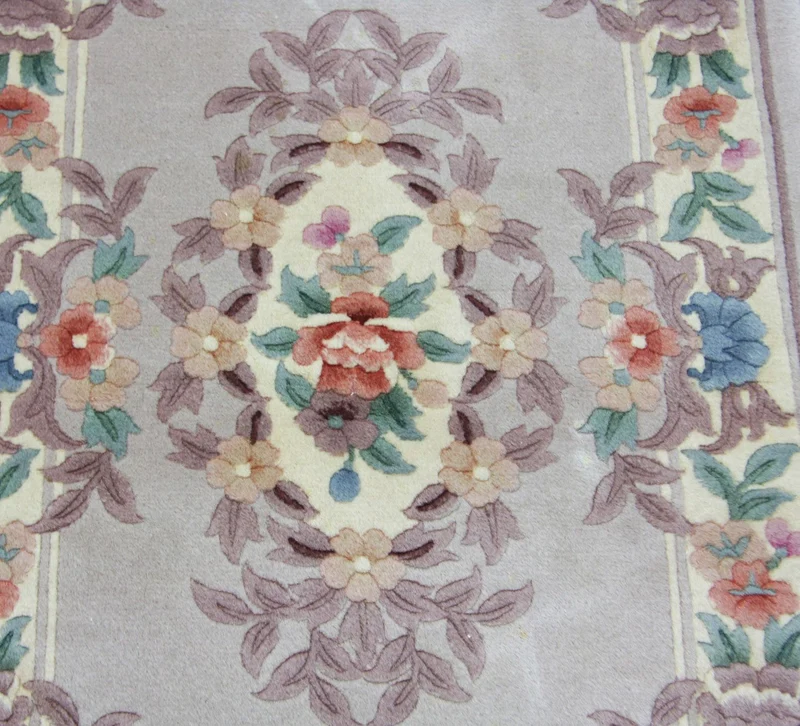 China Teppich 70 x 137 cm - silber