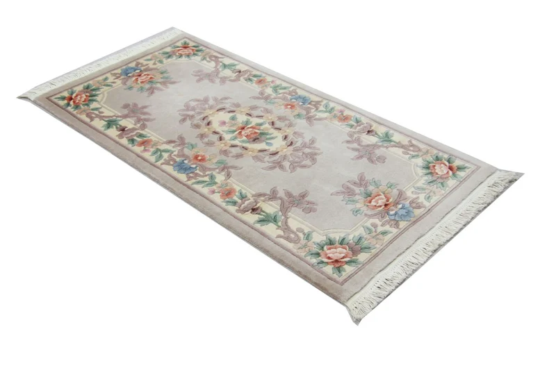 China Teppich 70 x 137 cm - silber