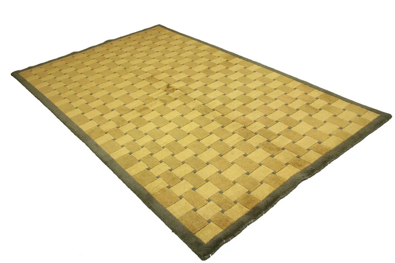 Nepal Teppich 155 x 245 cm - gold