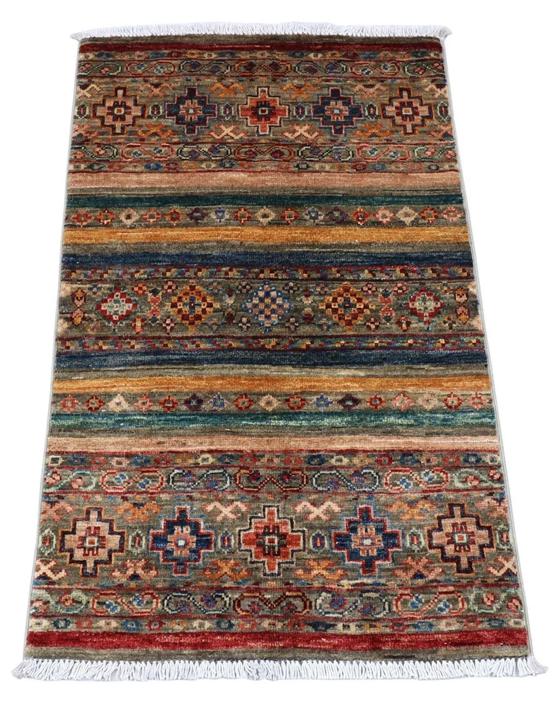 Ziegler Teppich 63 x 104 cm - mehrfarbig