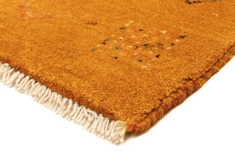 Gabbeh Teppich - Perser 81 x 130 cm - gold