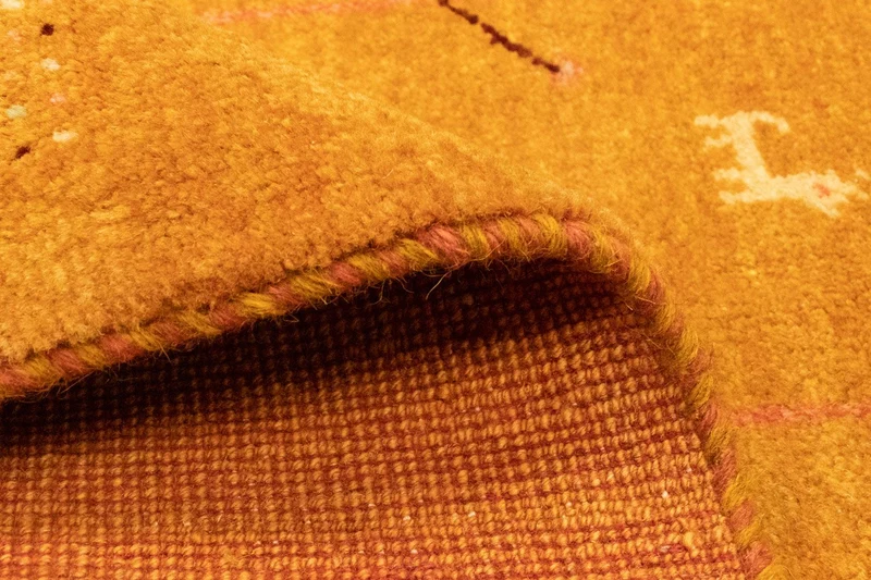 Gabbeh Teppich - Perser 81 x 130 cm - gold