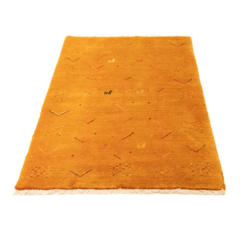 Gabbeh Teppich - Perser 81 x 130 cm - gold
