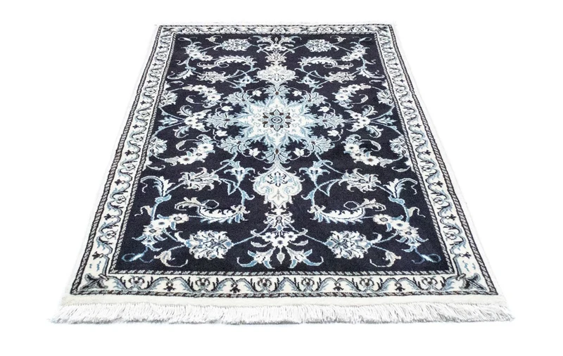 Perserteppich - Nain 90 x 136 cm - blau