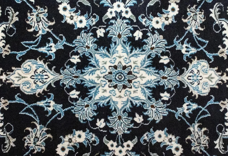 Perserteppich - Nain 90 x 131 cm - blau