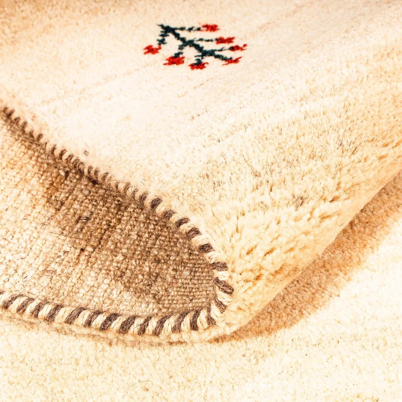 Gabbeh Teppich - Loribaft Indus 141 x 199 cm - hellbeige