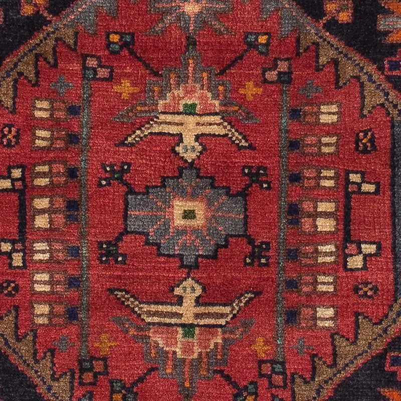 Perserteppich - Nomadic 85 x 120 cm - dunkelrot