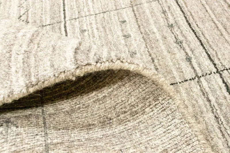 Nepal Teppich 90 x 160 cm Teppichbrücke - beige