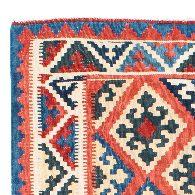 Kelim Teppich - Oriental 123 x 171 cm - hellrot
