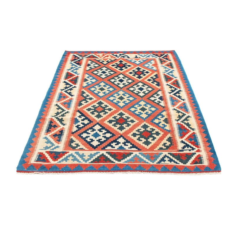 Kelim Teppich - Oriental 123 x 171 cm - hellrot