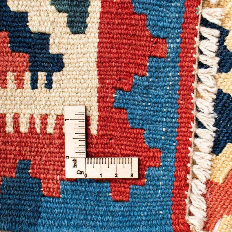Kelim Teppich - Oriental 123 x 171 cm - hellrot