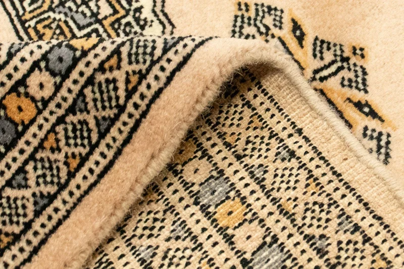 Afghan Teppich - Buchara 77 x 130 cm - beige