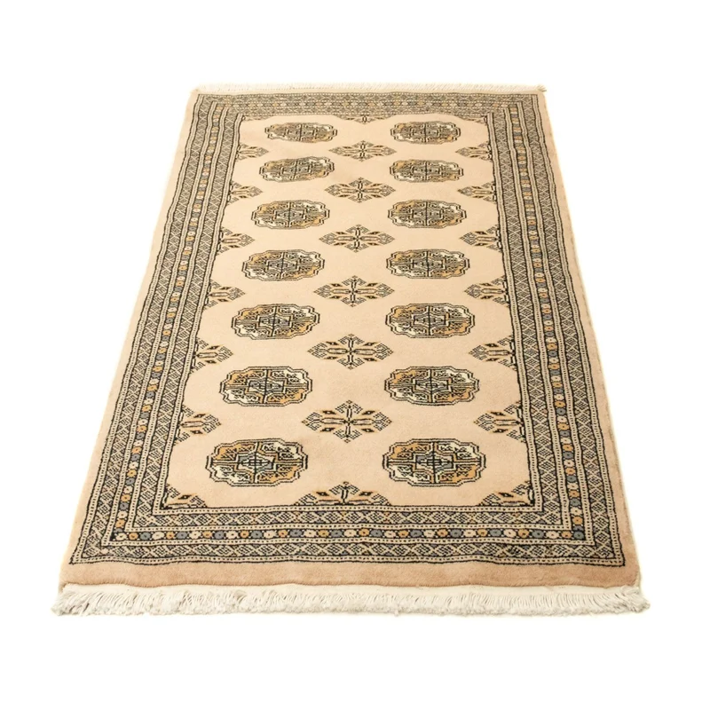 Afghan Teppich - Buchara 77 x 130 cm - beige