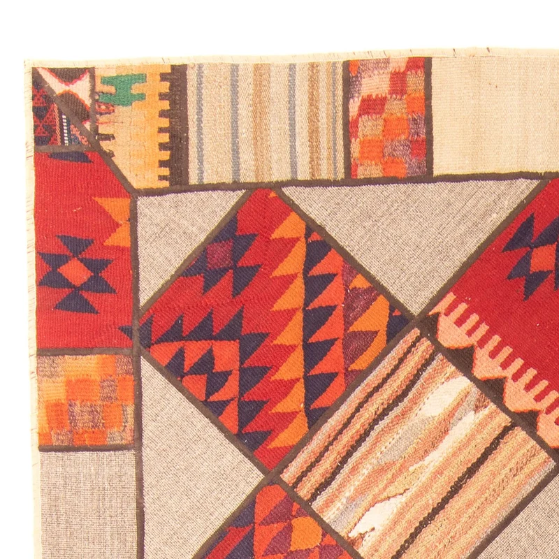 Patchwork Teppich 150 x 200 cm - mehrfarbig
