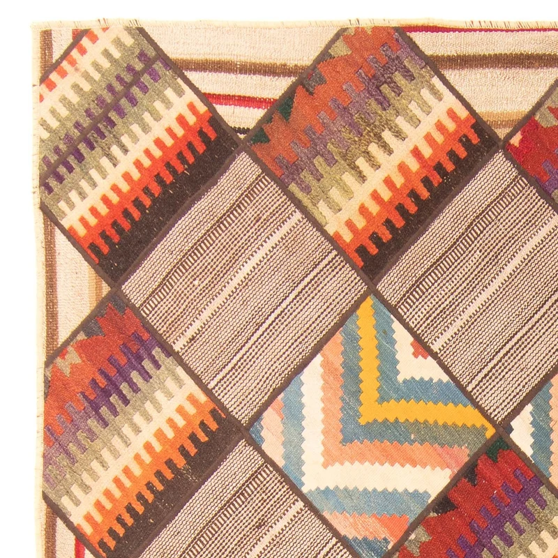 Patchwork Teppich 150 x 200 cm - mehrfarbig