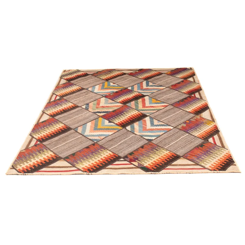 Patchwork Teppich 150 x 200 cm - mehrfarbig