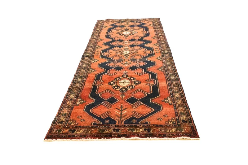 Perserteppich - Nomadic 106 x 301 cm - blau