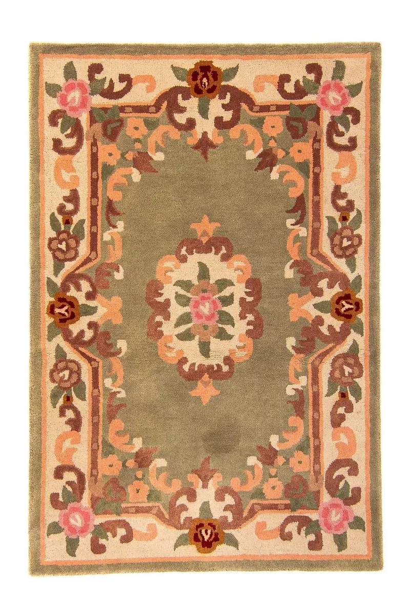 China Teppich 123x184cm - Orientteppich - hellbraun
