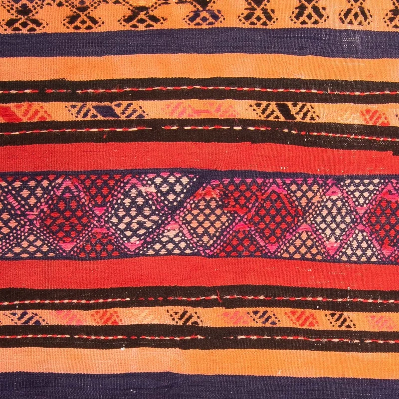 Kelim Teppich - Old 125 x 150 cm - mehrfarbig