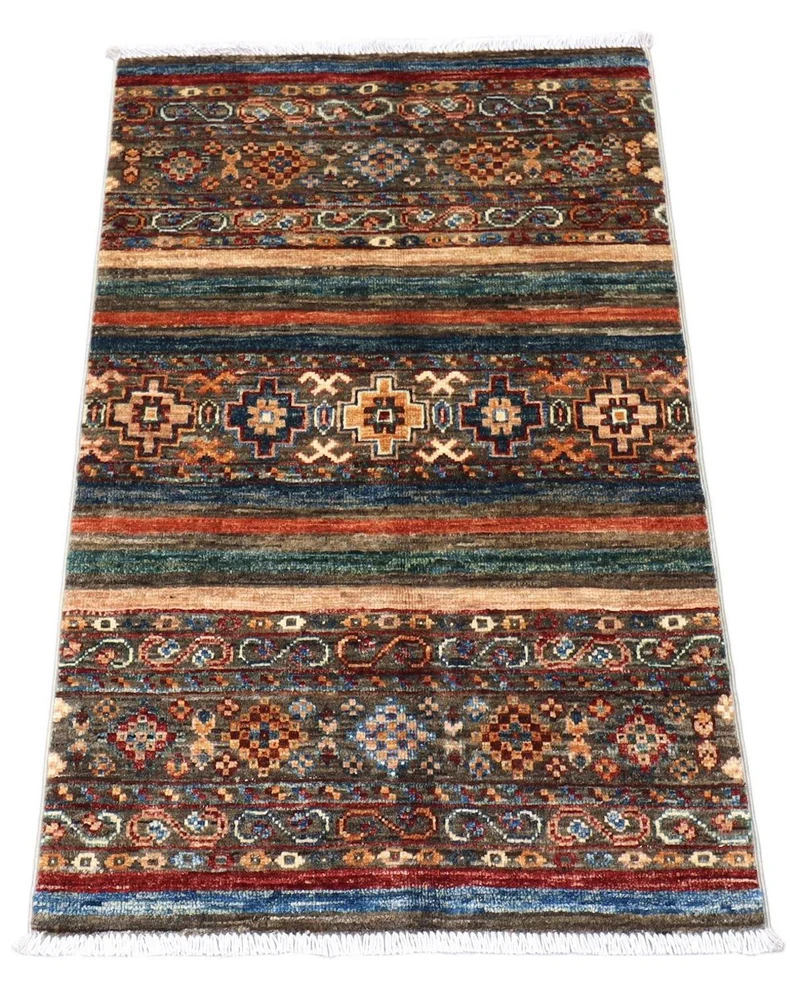 Ziegler Teppich 60 x 99 cm - mehrfarbig