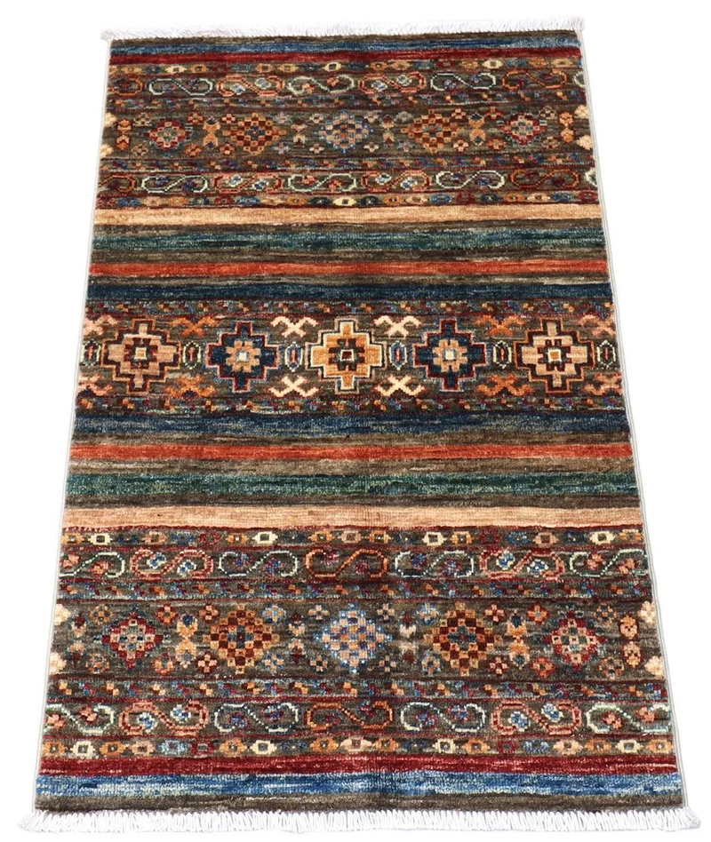 Ziegler Teppich 62 x 99 cm - minzgrün