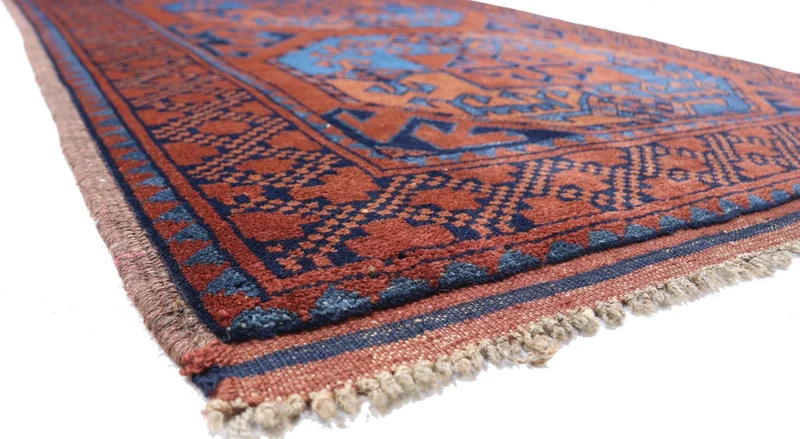 Afghan Teppich 90 x 124 cm - rot