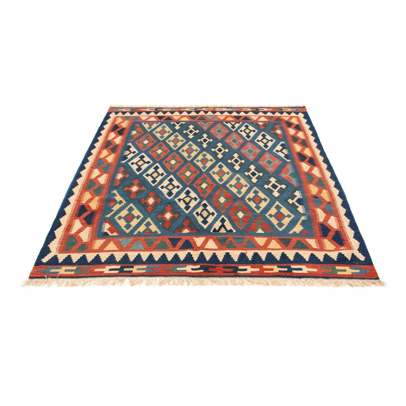 Kelim Teppich - Oriental 148 x 174 cm - blau
