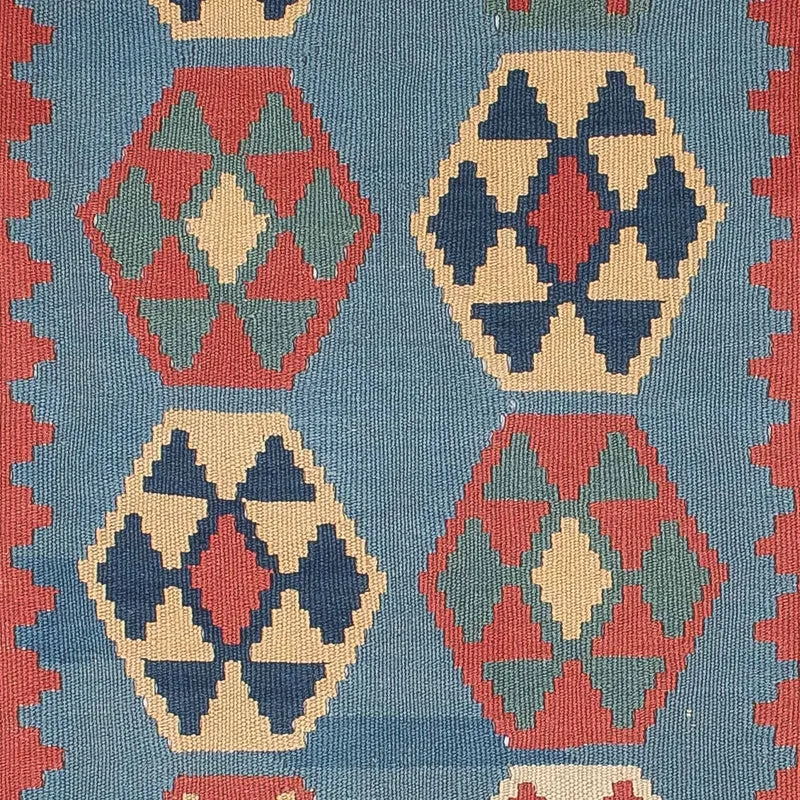 Kelim Teppich - Oriental 108 x 179 cm - blau
