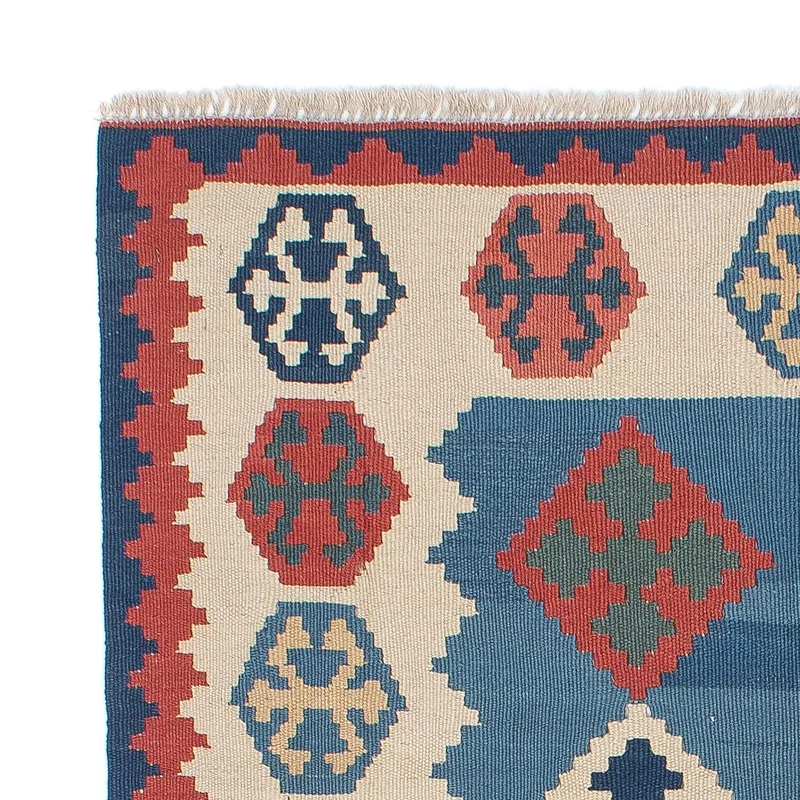 Kelim Teppich - Oriental 115 x 168 cm - blau