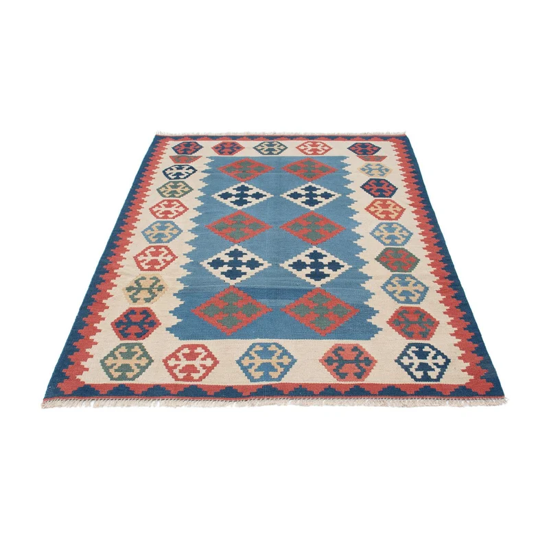 Kelim Teppich - Oriental 115 x 168 cm - blau