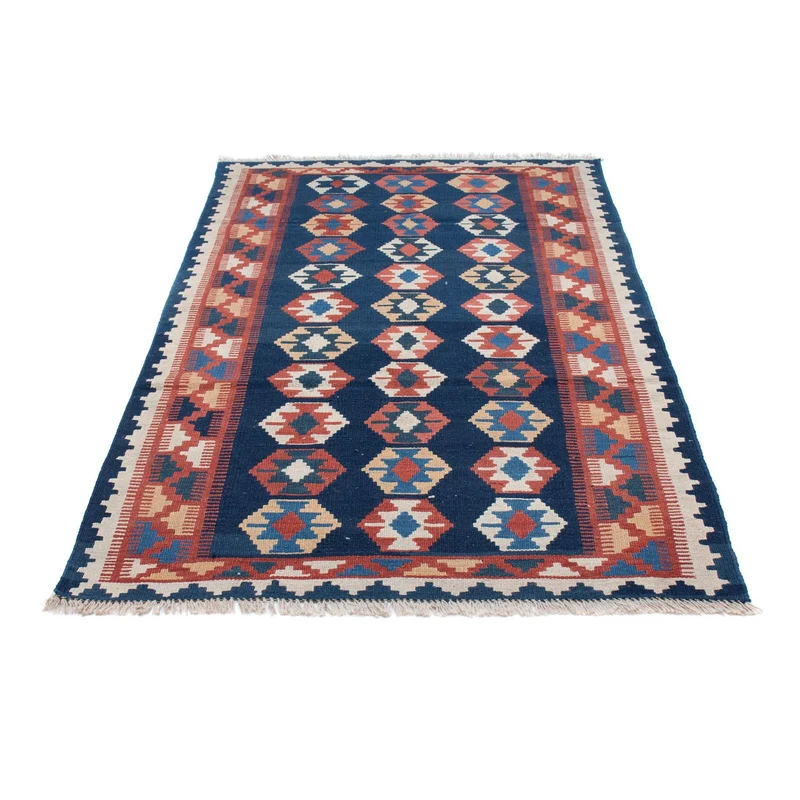 Kelim Teppich - Oriental 104 x 186 cm - blau