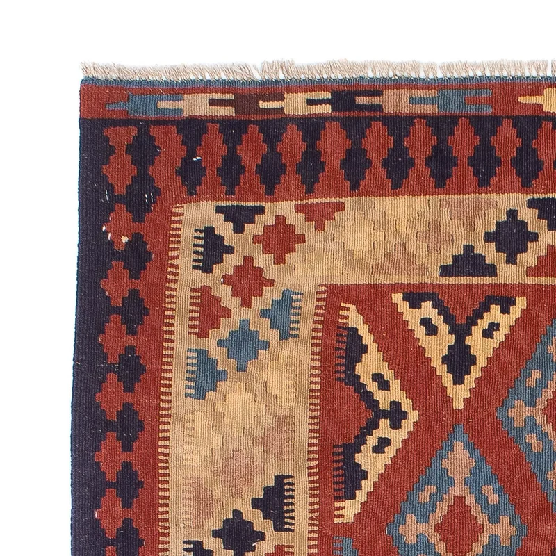 Kelim Teppich - Oriental 114 x 170 cm - dunkelrot