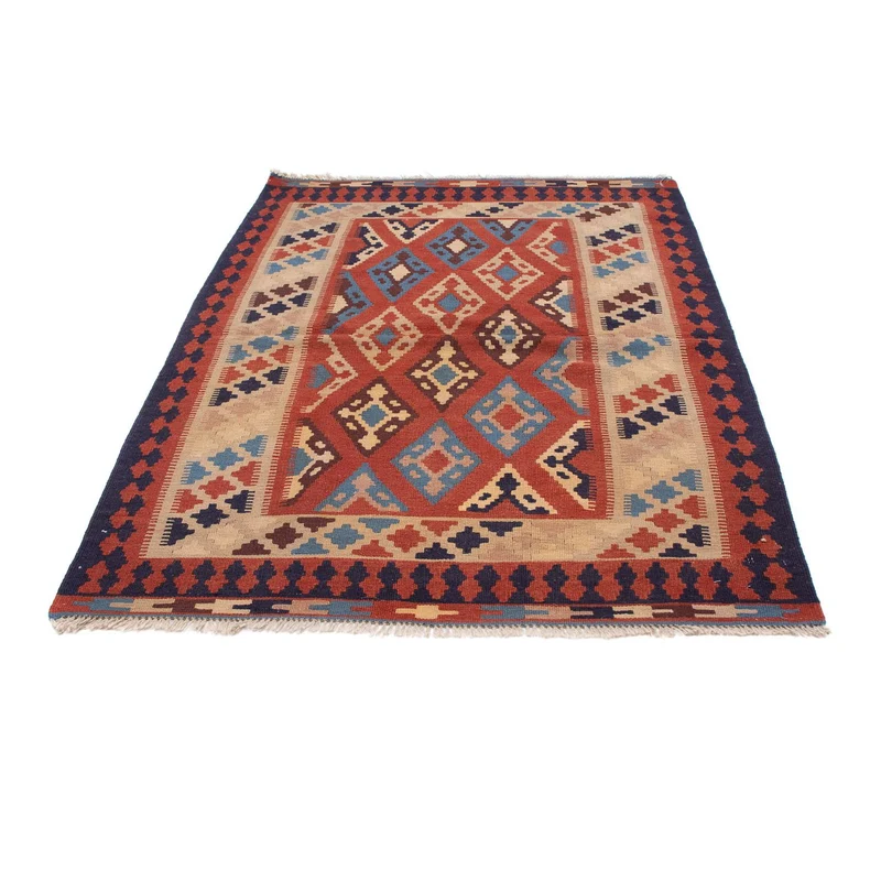 Kelim Teppich - Oriental 114 x 170 cm - dunkelrot