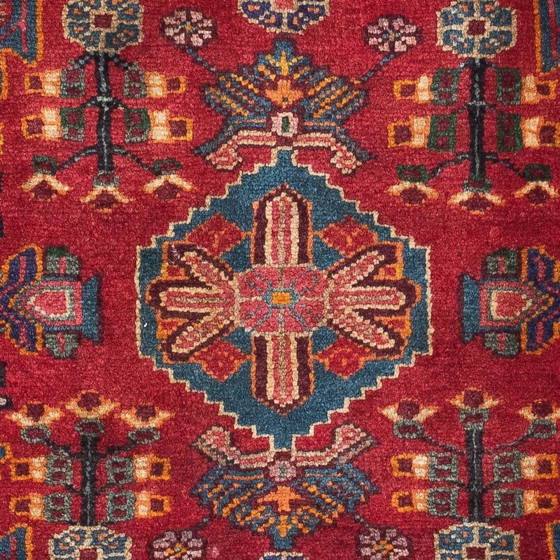 Perserteppich - Nomadic 93 x 125 cm - dunkelrot