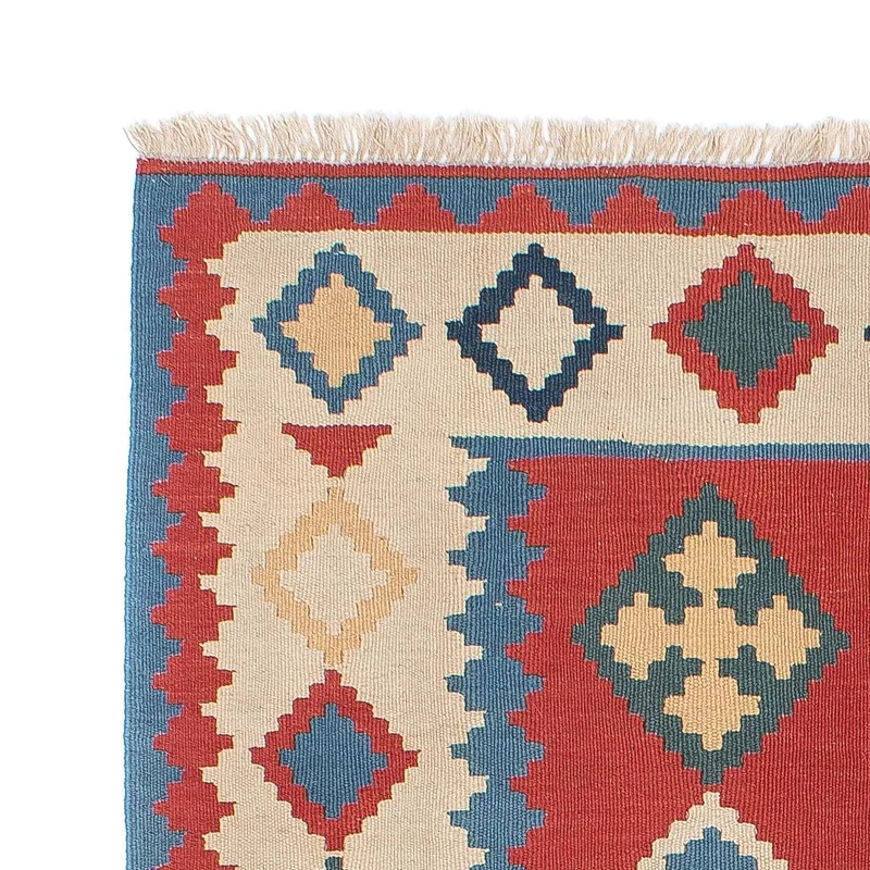 Kelim Teppich - Oriental 117 x 172 cm - dunkelrot