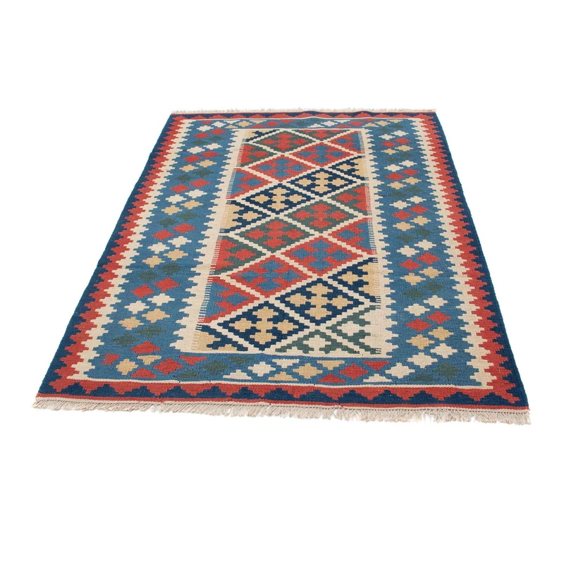Kelim Teppich - Oriental 115 x 174 cm - blau