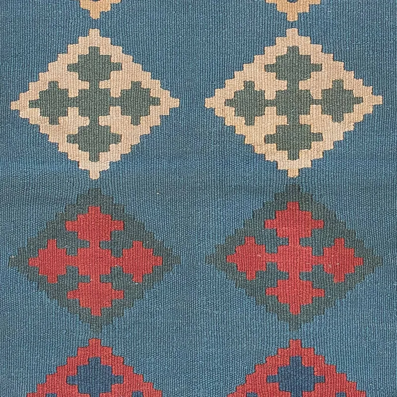 Kelim Teppich - Oriental 117 x 170 cm - blau
