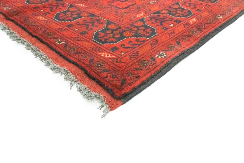 Afghan Teppich - Kunduz 105 x 156 cm - rot