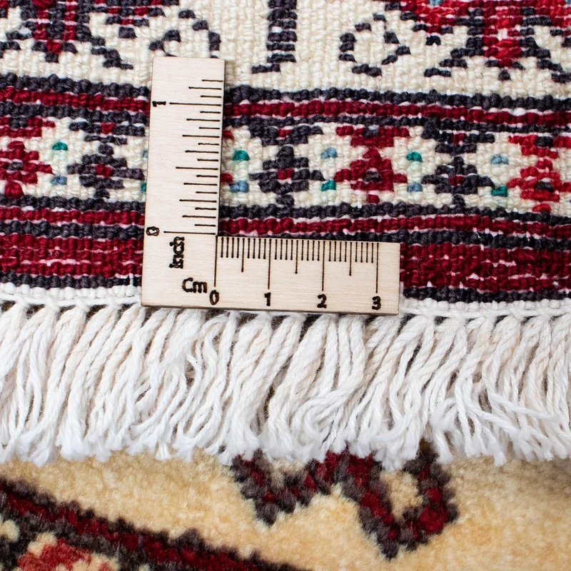 Turkaman Teppich 92 x 133 cm - dunkelrot