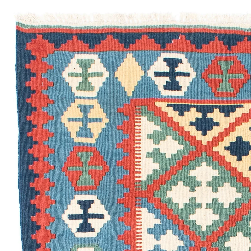 Kelim Teppich - Oriental 124 x 175 cm - blau
