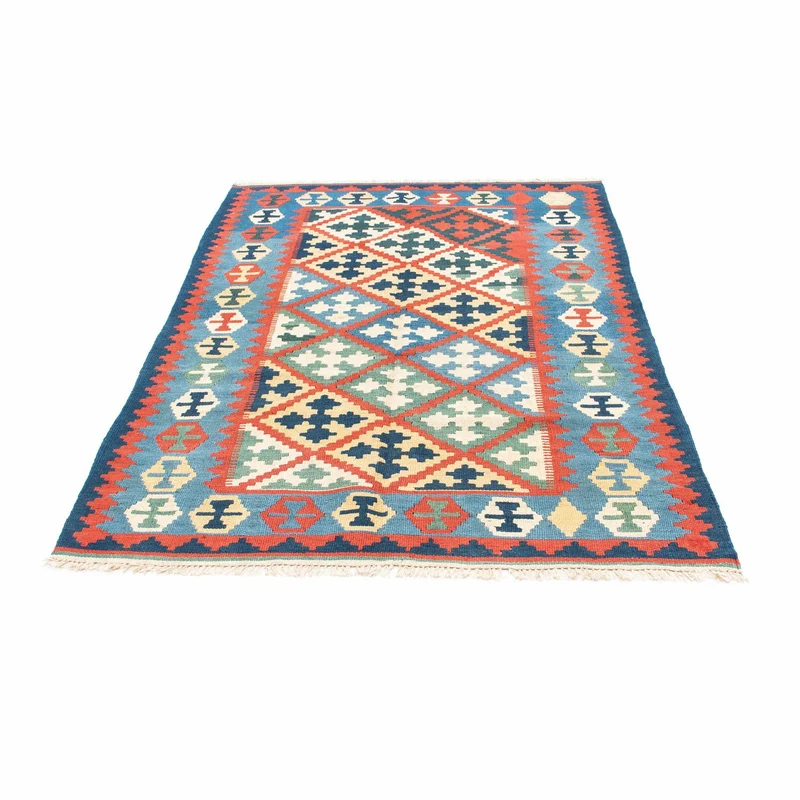 Kelim Teppich - Oriental 124 x 175 cm - blau