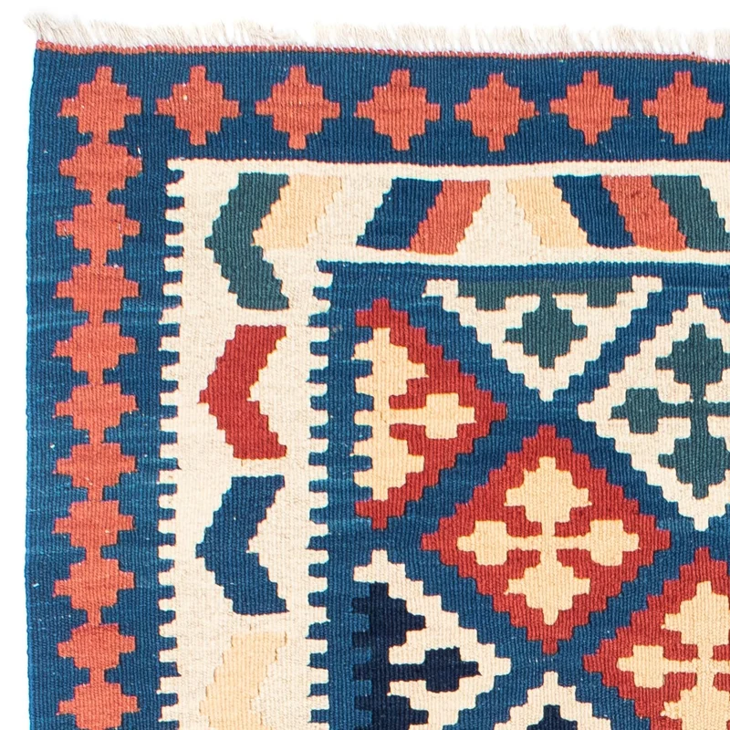 Kelim Teppich - Oriental 128 x 170 cm - blau
