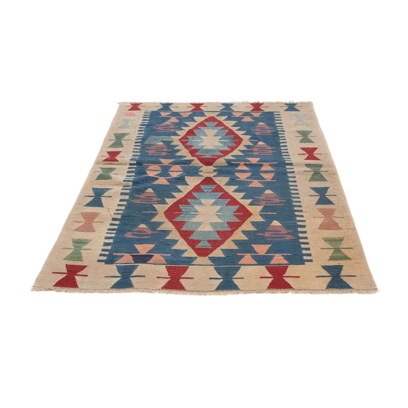 Kelim Teppich - Oriental 115 x 160 cm - blau