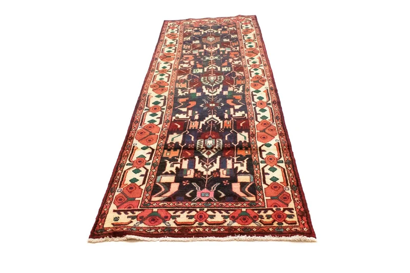 Perserteppich - Nomadic 96 x 307 cm - blau