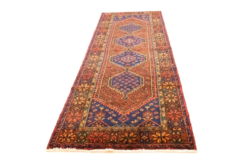 Perserteppich - Nomadic 108 x 315 cm - blau