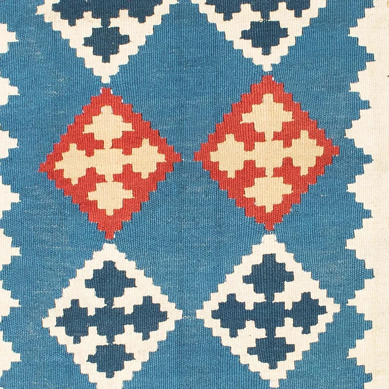 Kelim Teppich - Oriental 117 x 177 cm - blau